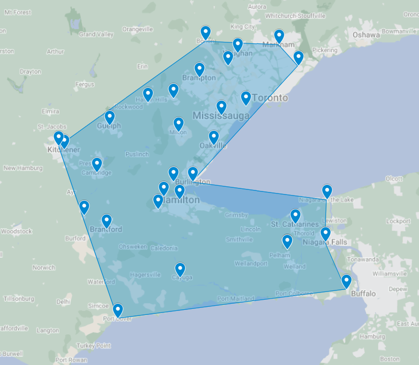 Service Area Map